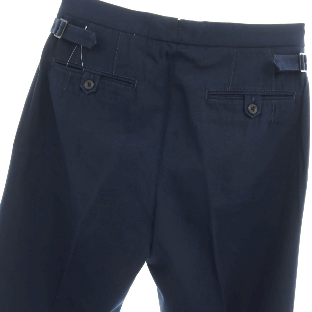 【新品】インコテックス スラックス INCOTEX SLACKS ツイルコットン カジュアルスラックスパンツ ネイビー【サイズ31】【 状態ランクN 】【 メンズ 】
