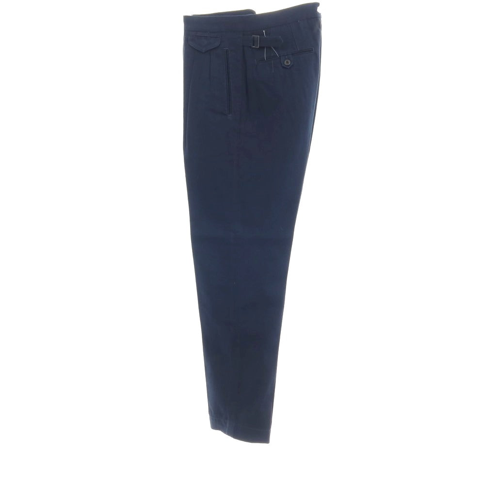 【新品】インコテックス スラックス INCOTEX SLACKS ツイルコットン カジュアルスラックスパンツ ネイビー【サイズ31】【 状態ランクN 】【 メンズ 】