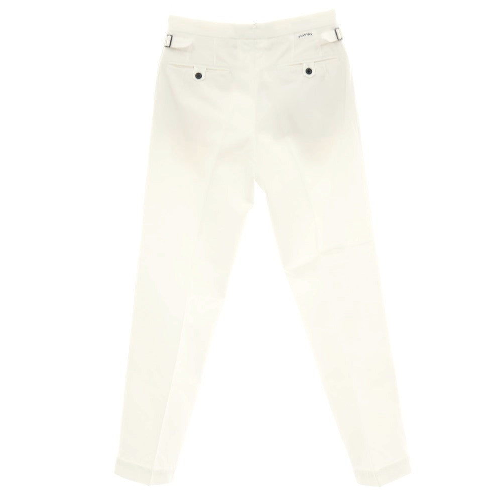 【新品】インコテックス スラックス INCOTEX SLACKS ツイルコットン カジュアルスラックスパンツ ホワイト【サイズ31】【 状態ランクN 】【 メンズ 】