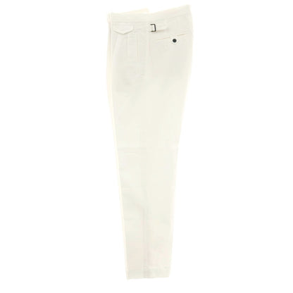 【新品】インコテックス スラックス INCOTEX SLACKS ツイルコットン カジュアルスラックスパンツ ホワイト【サイズ31】【 状態ランクN 】【 メンズ 】