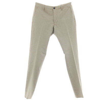 【新品】インコテックス スラックス INCOTEX SLACKS ストレッチ コットン カジュアルスラックスパンツ グレージュ【サイズ32】【 状態ランクN 】【 メンズ 】