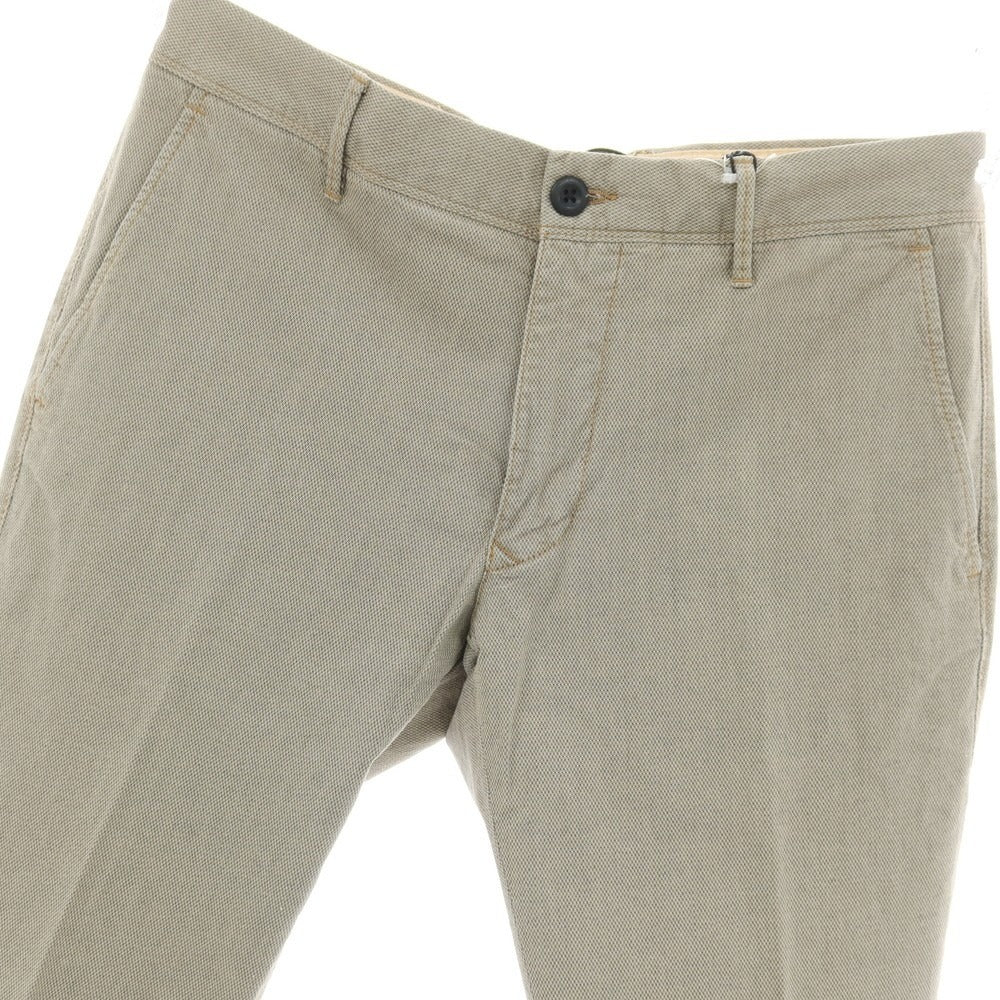 【新品】インコテックス スラックス INCOTEX SLACKS ストレッチ コットン カジュアルスラックスパンツ グレージュ【サイズ32】【 状態ランクN 】【 メンズ 】