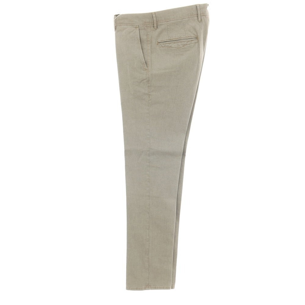 【新品】インコテックス スラックス INCOTEX SLACKS ストレッチ コットン カジュアルスラックスパンツ グレージュ【サイズ32】【 状態ランクN 】【 メンズ 】
