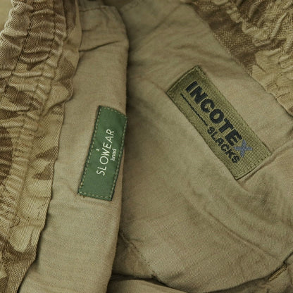 【新品】インコテックス スラックス INCOTEX SLACKS ストレッチ ボタニカル プリント イージーカジュアルスラックスパンツ オリーブグリーン【サイズ33】【 状態ランクN 】【 メンズ 】