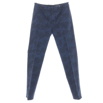 【新品】インコテックス スラックス INCOTEX SLACKS ストレッチ ボタニカル プリント イージーカジュアルスラックスパンツ ネイビー【サイズ34】【 状態ランクN 】【 メンズ 】