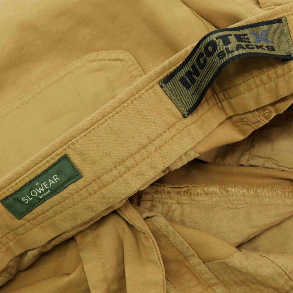 【新品】インコテックス スラックス INCOTEX SLACKS ストレッチ コットン カーゴパンツ ベージュ【サイズ34】【 状態ランクN 】【 メンズ 】