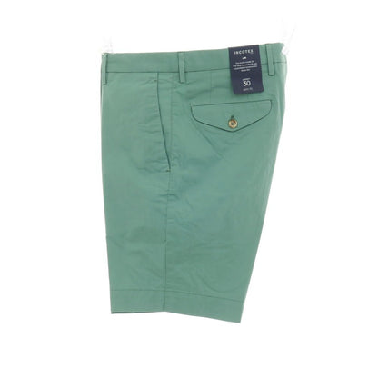 【新品】インコテックス スローウェア INCOTEX SLOWEAR SUMMER POPELINO ストレッチ コットン ショートパンツ セージグリーン【サイズ46】【 状態ランクN 】【 メンズ 】