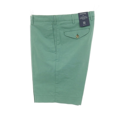 【新品】インコテックス スローウェア INCOTEX SLOWEAR SUMMER POPELINO ストレッチ コットン ショートパンツ セージグリーン【サイズ52】【 状態ランクN 】【 メンズ 】