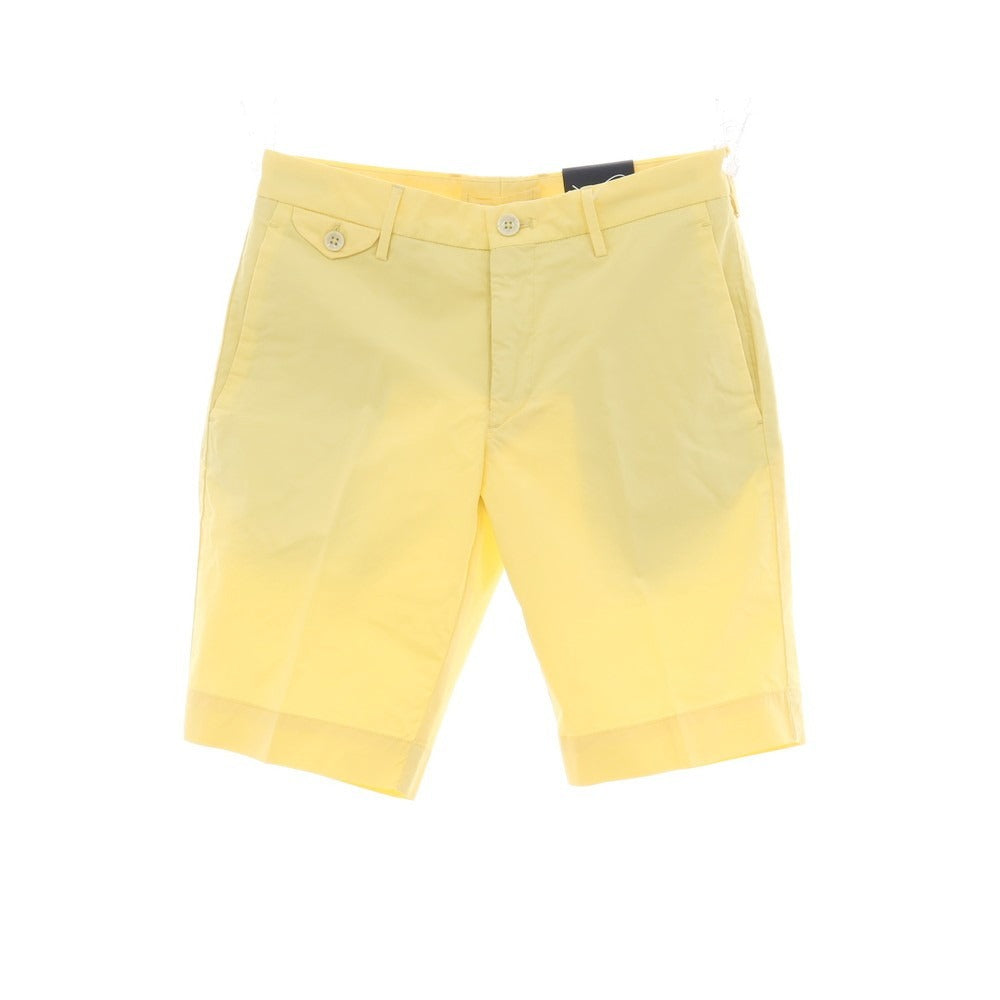 【新品】インコテックス スローウェア INCOTEX SLOWEAR SUMMER POPELINO ストレッチ コットン ショートパンツ ライトイエロー【サイズ44】【 状態ランクN 】【 メンズ 】