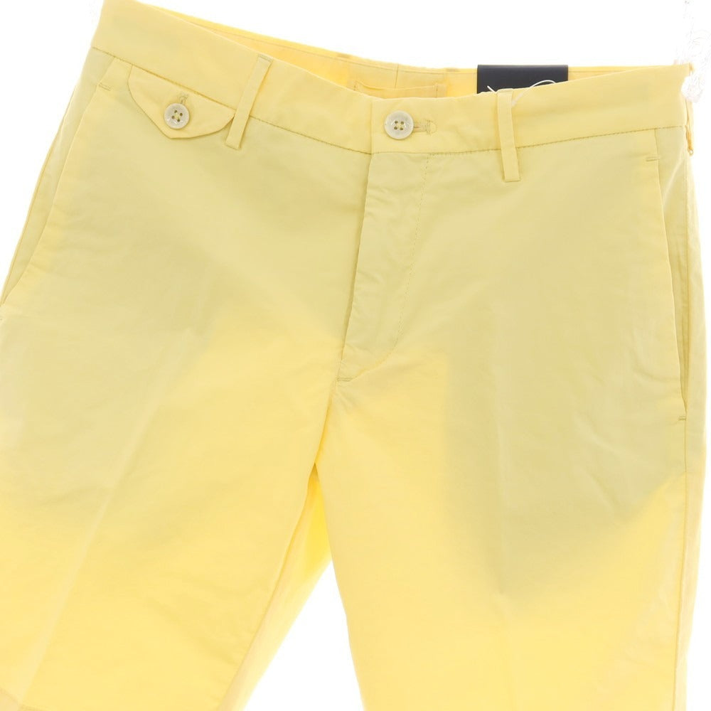 【新品】インコテックス スローウェア INCOTEX SLOWEAR SUMMER POPELINO ストレッチ コットン ショートパンツ ライトイエロー【サイズ44】【 状態ランクN 】【 メンズ 】