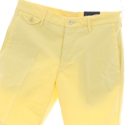 【新品】インコテックス スローウェア INCOTEX SLOWEAR SUMMER POPELINO ストレッチ コットン ショートパンツ ライトイエロー【サイズ44】【 状態ランクN 】【 メンズ 】