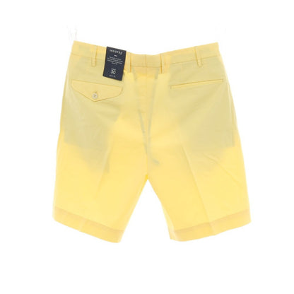 【新品】インコテックス スローウェア INCOTEX SLOWEAR SUMMER POPELINO ストレッチ コットン ショートパンツ ライトイエロー【サイズ50】【 状態ランクN 】【 メンズ 】