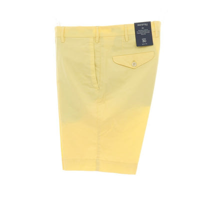 【新品】インコテックス スローウェア INCOTEX SLOWEAR SUMMER POPELINO ストレッチ コットン ショートパンツ ライトイエロー【サイズ50】【 状態ランクN 】【 メンズ 】