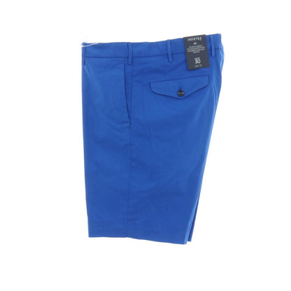 【新品アウトレット】インコテックス スローウェア INCOTEX SLOWEAR SUMMER POPELINO ストレッチ コットン ショートパンツ ブルー【サイズ50】【 状態ランクN- 】【 メンズ 】
