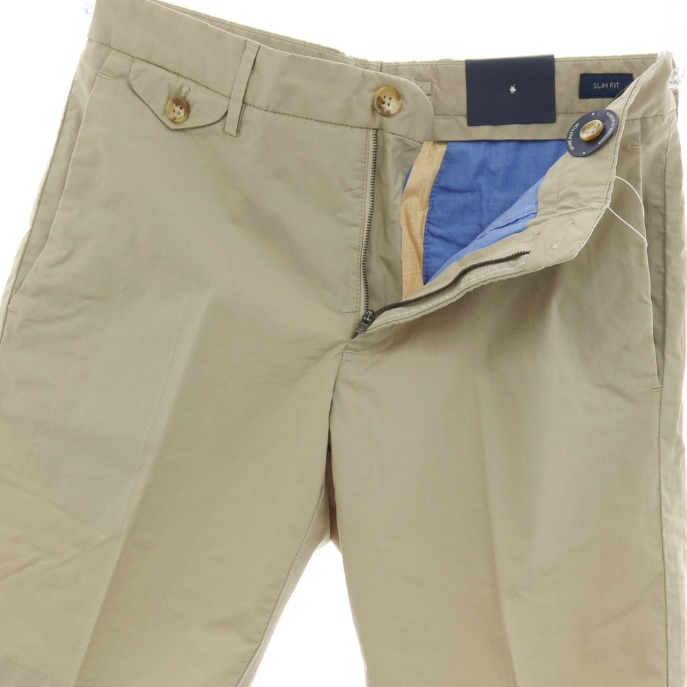 【新品】インコテックス スローウェア INCOTEX SLOWEAR SUMMER POPELINO ストレッチ コットン ショートパンツ ベージュ【サイズ44】【 状態ランクN 】【 メンズ 】