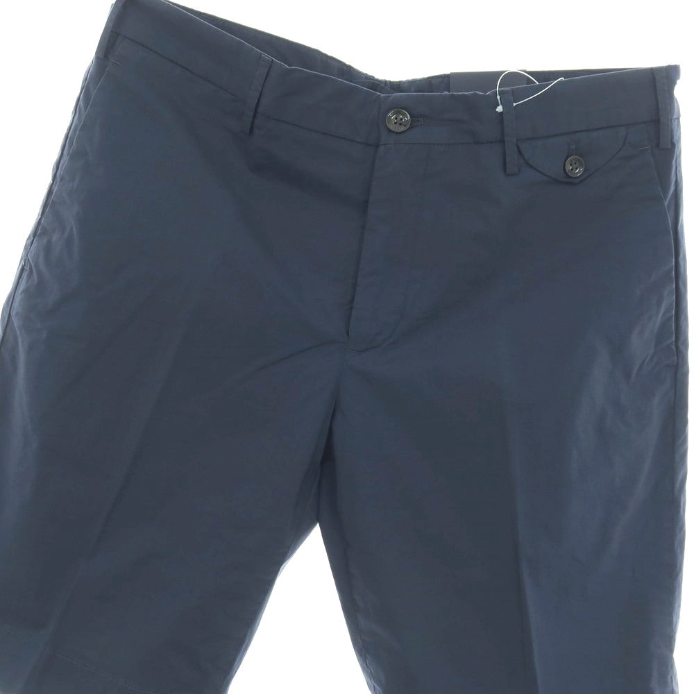 【新品】インコテックス スローウェア INCOTEX SLOWEAR SUMMER POPELINO ストレッチ コットン ショートパンツ ネイビー【サイズ50】【 状態ランクN 】【 メンズ 】