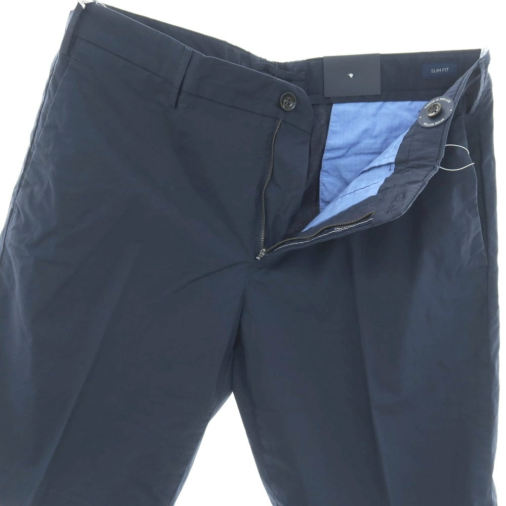 【新品】インコテックス スローウェア INCOTEX SLOWEAR SUMMER POPELINO ストレッチ コットン ショートパンツ ネイビー【サイズ50】【 状態ランクN 】【 メンズ 】
