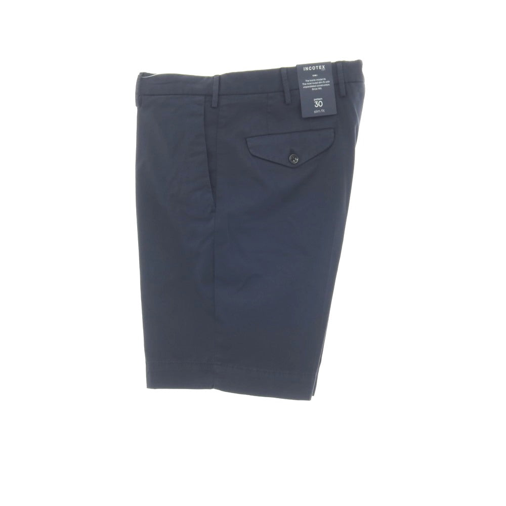 【新品】インコテックス スローウェア INCOTEX SLOWEAR ROYAL BATAVIA HIGH COMFORT ストレッチ コットン ショートパンツ ネイビー【サイズ52】【 状態ランクN 】【 メンズ 】