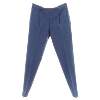 【新品】インコテックス スローウェア INCOTEX SLOWEAR 54型 tapered fit レーヨンコットン カジュアルスラックスパンツ ブルーxダークネイビー【 52L 】【 状態ランクN 】【 メンズ 】