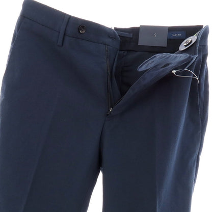 【新品】インコテックス スローウェア INCOTEX SLOWEAR 30型 slim fit コットンポリエステル カジュアルスラックスパンツ ネイビー【 42 】【 状態ランクN 】【 メンズ 】