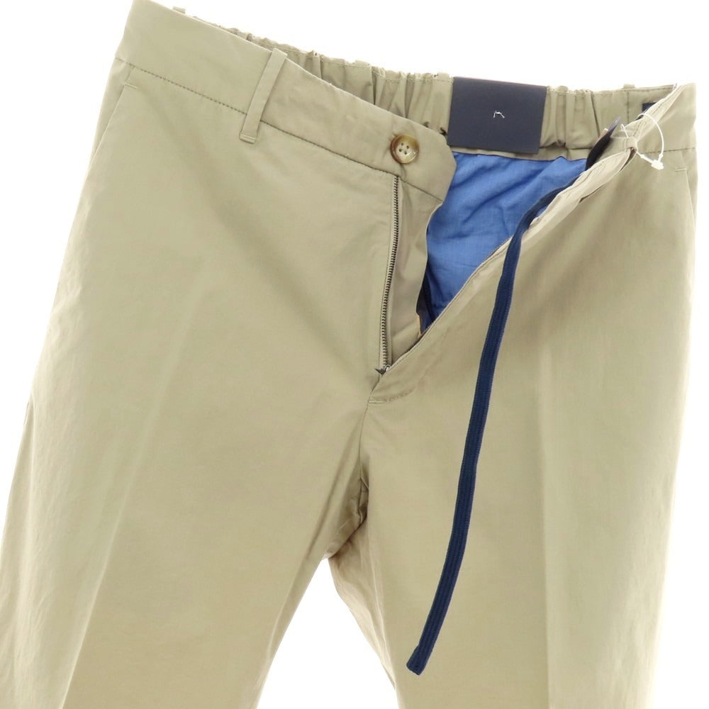 【新品】インコテックス スローウェア INCOTEX SLOWEAR 30型 slim fit ストレッチコットン イージースラックスパンツ ベージュ【 44 】【 状態ランクN 】【 メンズ 】