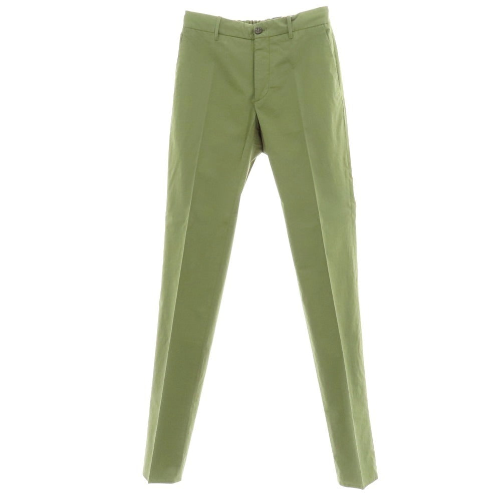 【新品】インコテックス スローウェア INCOTEX SLOWEAR 30型 slim fit ストレッチコットン イージースラックスパンツ オリーブグリーン【サイズ44】【 状態ランクN 】【 メンズ 】 [EPD]