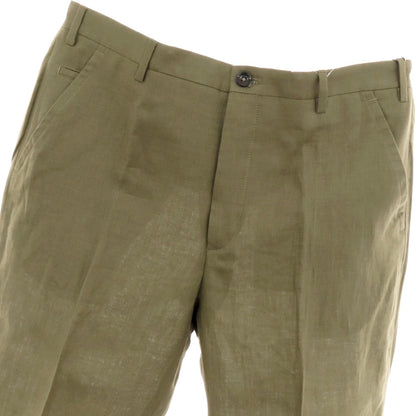 【新品】インコテックス スローウェア INCOTEX SLOWEAR ELEVATE ストレッチリネン カジュアルスラックスパンツ カーキ【 50 】【 状態ランクN 】【 メンズ 】