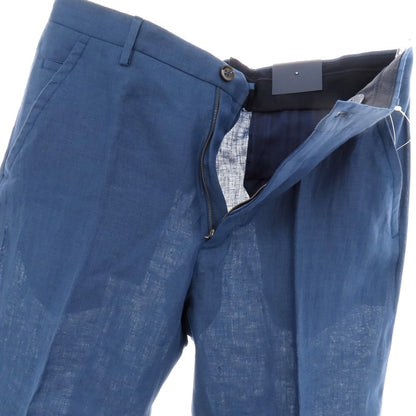 【新品】インコテックス スローウェア INCOTEX SLOWEAR ELEVATE ストレッチリネン カジュアルスラックスパンツ ブルー系【 46 】【 状態ランクN 】【 メンズ 】