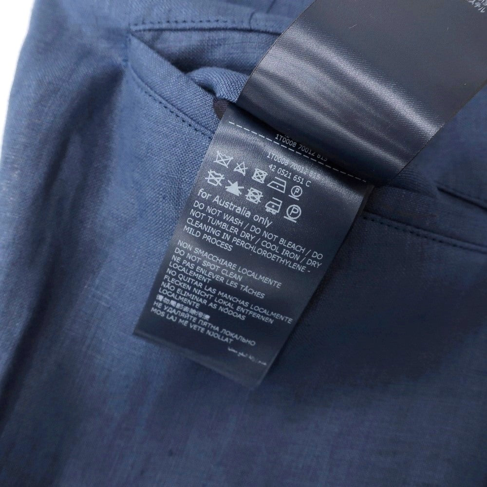 【SALE10%OFF/返品不可】【新品】インコテックス スローウェア INCOTEX SLOWEAR ELEVATE ストレッチリネン カジュアルスラックスパンツ ブルー系【 サイズ48 】【 状態ランクN 】【 メンズ 】 [BPD]