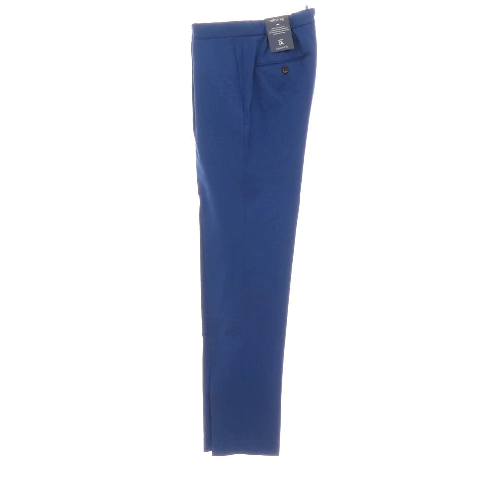 【新品】インコテックス スローウェア INCOTEX SLOWEAR 54型 tapered fit ウール イージースラックスパンツ ブルー系【 46 】【 状態ランクN 】【 メンズ 】
