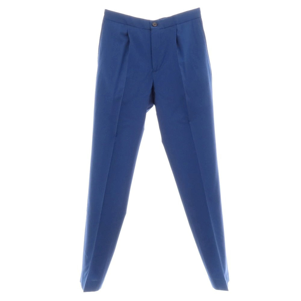 【新品】インコテックス スローウェア INCOTEX SLOWEAR 54型 tapered fit ウール イージースラックスパンツ ブルー系【 48 】【 状態ランクN 】【 メンズ 】