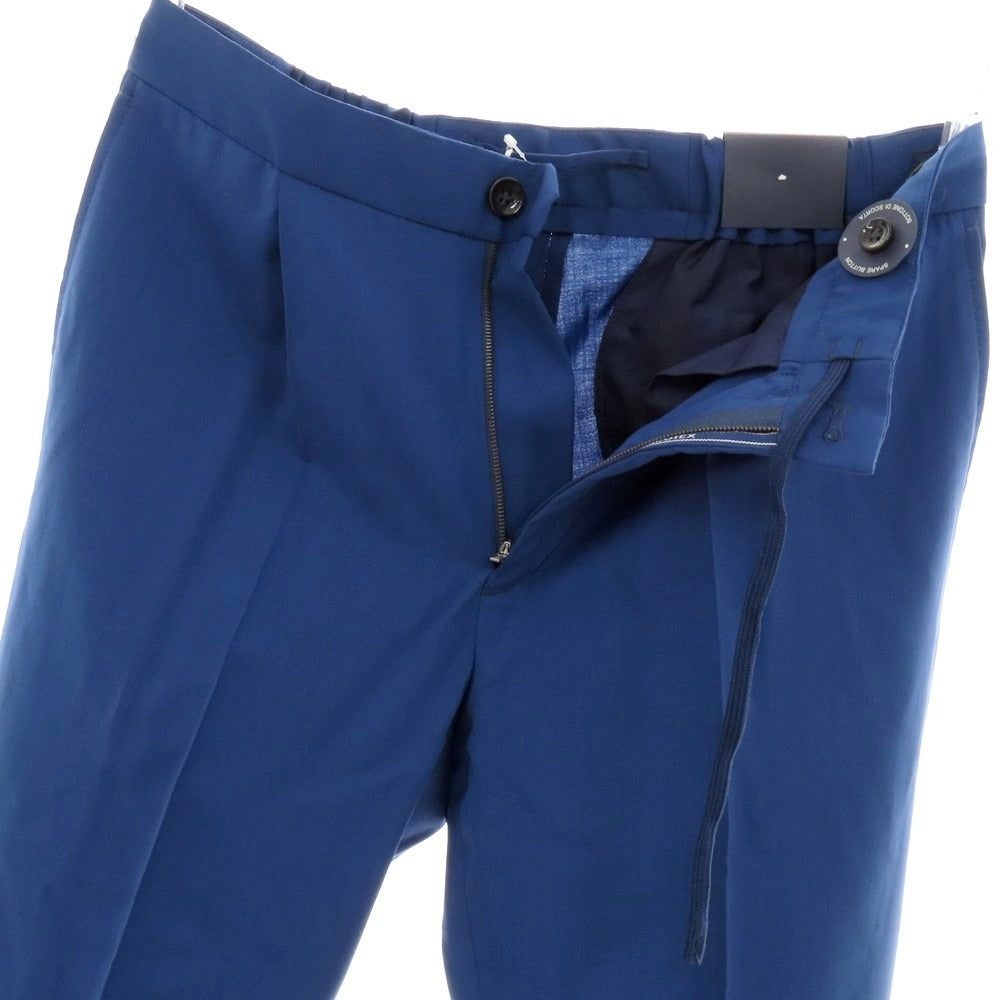 【新品】インコテックス スローウェア INCOTEX SLOWEAR 54型 tapered fit ウール イージースラックスパンツ ブルー系【 48 】【 状態ランクN 】【 メンズ 】