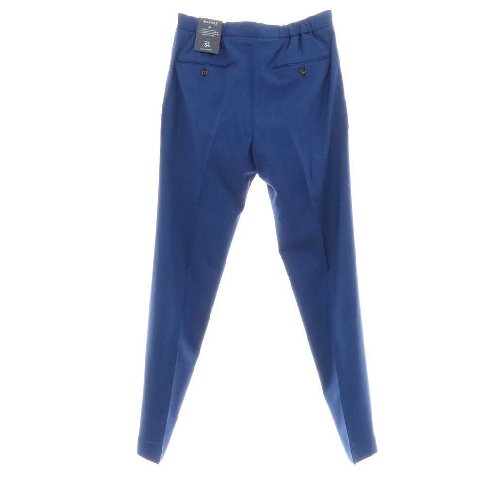 【新品】インコテックス スローウェア INCOTEX SLOWEAR 54型 tapered fit ウール イージースラックスパンツ ブルー系【サイズ48】【 状態ランクN 】【 メンズ 】[CPD]