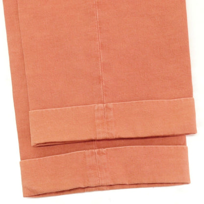 【新品アウトレット】インコテックス スローウェア INCOTEX SLOWEAR ELEVATE ストレッチコットンリネン カジュアルスラックスパンツ ピンクオレンジ【 48L 】【 状態ランクN- 】【 メンズ 】