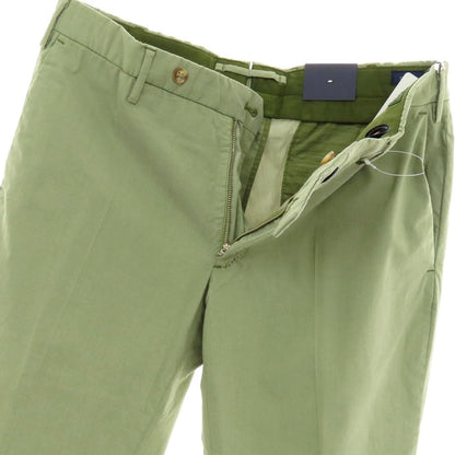 【新品アウトレット】インコテックス スローウェア INCOTEX SLOWEAR 30型 slim fit コットンポリエステル カジュアルスラックスパンツ セージグリーン系【サイズ50】【 状態ランクN- 】【 メンズ 】 [EPD]