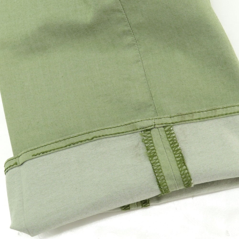 【新品アウトレット】インコテックス スローウェア INCOTEX SLOWEAR 30型 slim fit コットンポリエステル カジュアルスラックスパンツ セージグリーン系【サイズ50】【 状態ランクN- 】【 メンズ 】 [EPD]