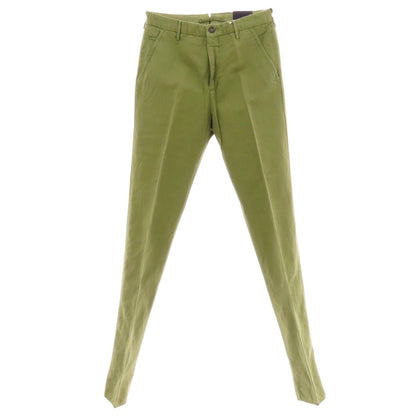 【新品】インコテックス スローウェア INCOTEX SLOWEAR ELEVATE リネンコットン カジュアルスラックスパンツ オリーブグリーン【 44 】【 状態ランクN 】【 メンズ 】