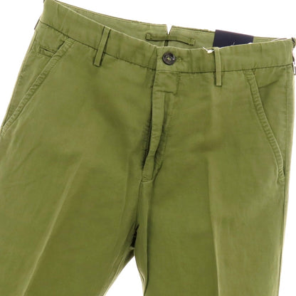 【新品】インコテックス スローウェア INCOTEX SLOWEAR ELEVATE リネンコットン カジュアルスラックスパンツ オリーブグリーン【 44 】【 状態ランクN 】【 メンズ 】