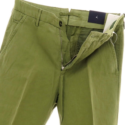 【新品】インコテックス スローウェア INCOTEX SLOWEAR ELEVATE リネンコットン カジュアルスラックスパンツ オリーブグリーン【 44 】【 状態ランクN 】【 メンズ 】