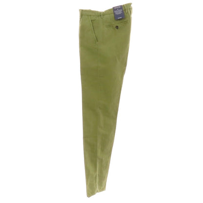 【新品】インコテックス スローウェア INCOTEX SLOWEAR ELEVATE リネンコットン カジュアルスラックスパンツ オリーブグリーン【 44 】【 状態ランクN 】【 メンズ 】