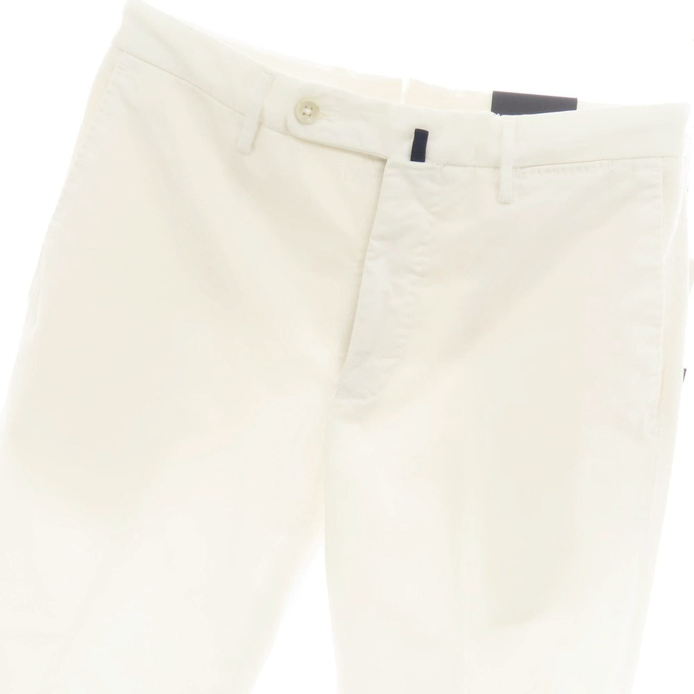 【新品アウトレット】インコテックス スローウェア INCOTEX SLOWEAR 39型 ストレッチコットン カジュアルスラックスパンツ ホワイト【 44 】【 状態ランクN- 】【 メンズ 】