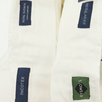 【新品アウトレット】インコテックス スローウェア INCOTEX SLOWEAR 39型 ストレッチコットン カジュアルスラックスパンツ ホワイト【 44 】【 状態ランクN- 】【 メンズ 】