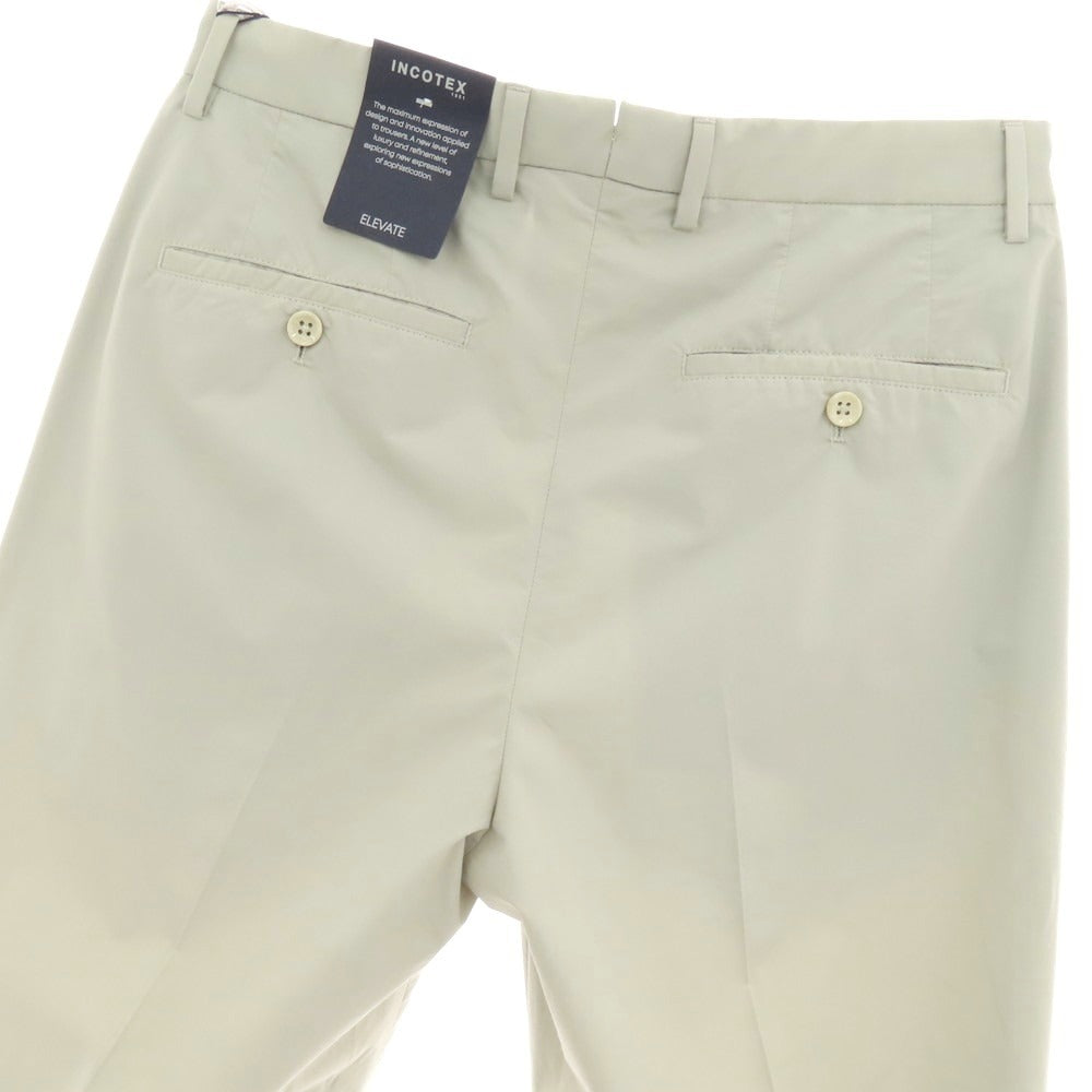 【新品】インコテックス スローウェア INCOTEX SLOWEAR ELEVATE コットンポリエステル カジュアルスラックスパンツ ライトグレー【 46 】【 状態ランクN 】【 メンズ 】