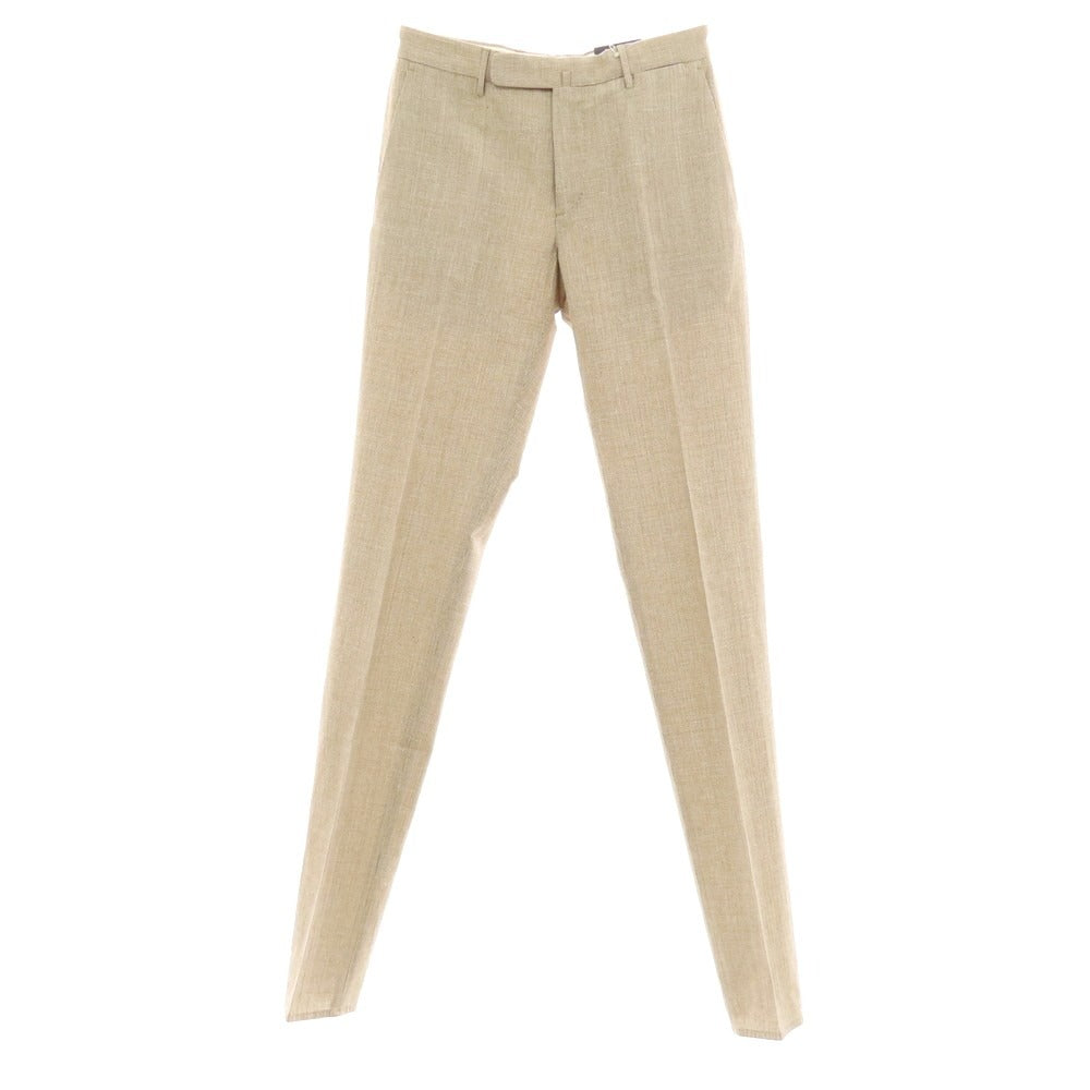 【新品】インコテックス スローウェア INCOTEX SLOWEAR 30型 slim fit レーヨンコットン カジュアルスラックスパンツ ブラウンxホワイト【 44 】【 状態ランクN 】【 メンズ 】