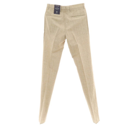 【新品】インコテックス スローウェア INCOTEX SLOWEAR 30型 slim fit レーヨンコットン カジュアルスラックスパンツ ブラウンxホワイト【 44 】【 状態ランクN 】【 メンズ 】