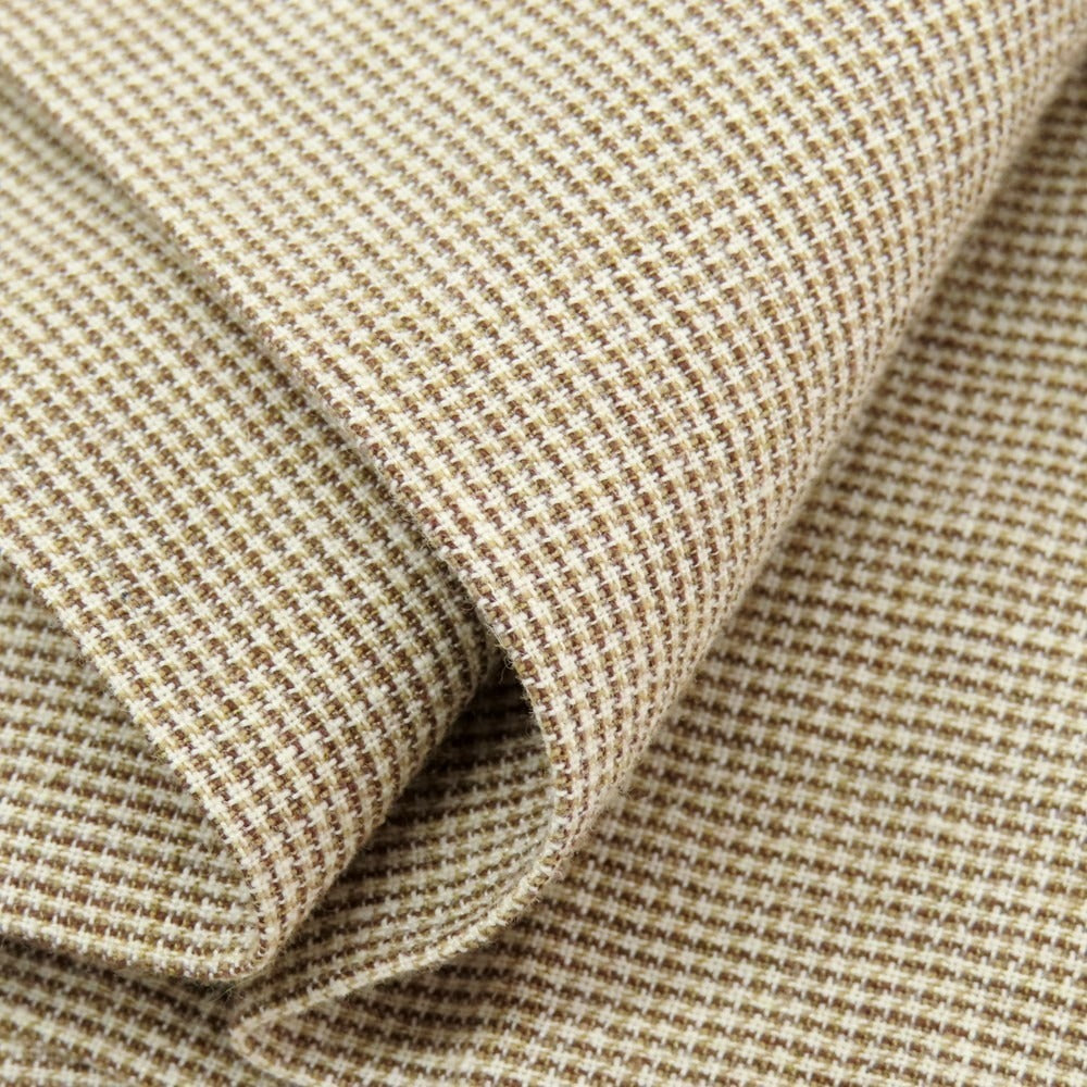 【新品】インコテックス スローウェア INCOTEX SLOWEAR 30型 slim fit レーヨンコットン カジュアルスラックスパンツ ブラウンxホワイト【 44 】【 状態ランクN 】【 メンズ 】