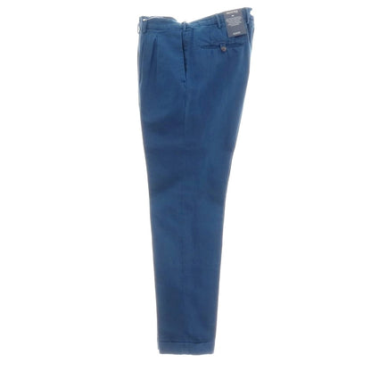 【新品アウトレット】インコテックス スローウェア INCOTEX SLOWEAR ELEVATE ストレッチコットンリネン カジュアルスラックスパンツ ダークブルー【 50L 】【 状態ランクN- 】【 メンズ 】