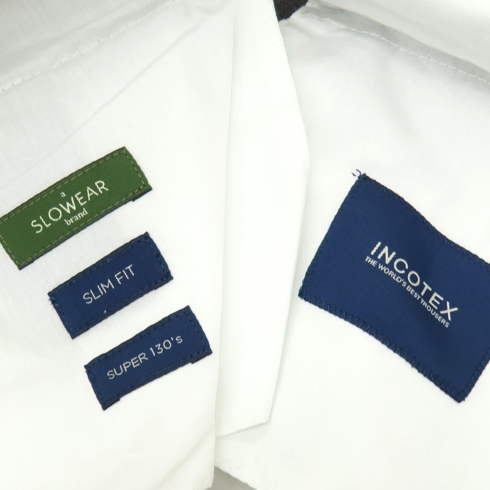 【新品】インコテックス スローウェア INCOTEX SLOWEAR 30型 slim fit ウール ドレススラックスパンツ グレー【 44 】【 状態ランクN 】【 メンズ 】