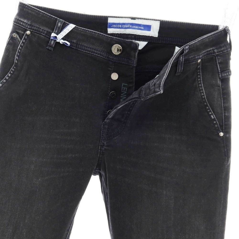 【新品】ヤコブコーエン JACOB COHEN LENNY デニムパンツ ジーンズ ブラック【 34 】【 状態ランクN 】【 メンズ 】