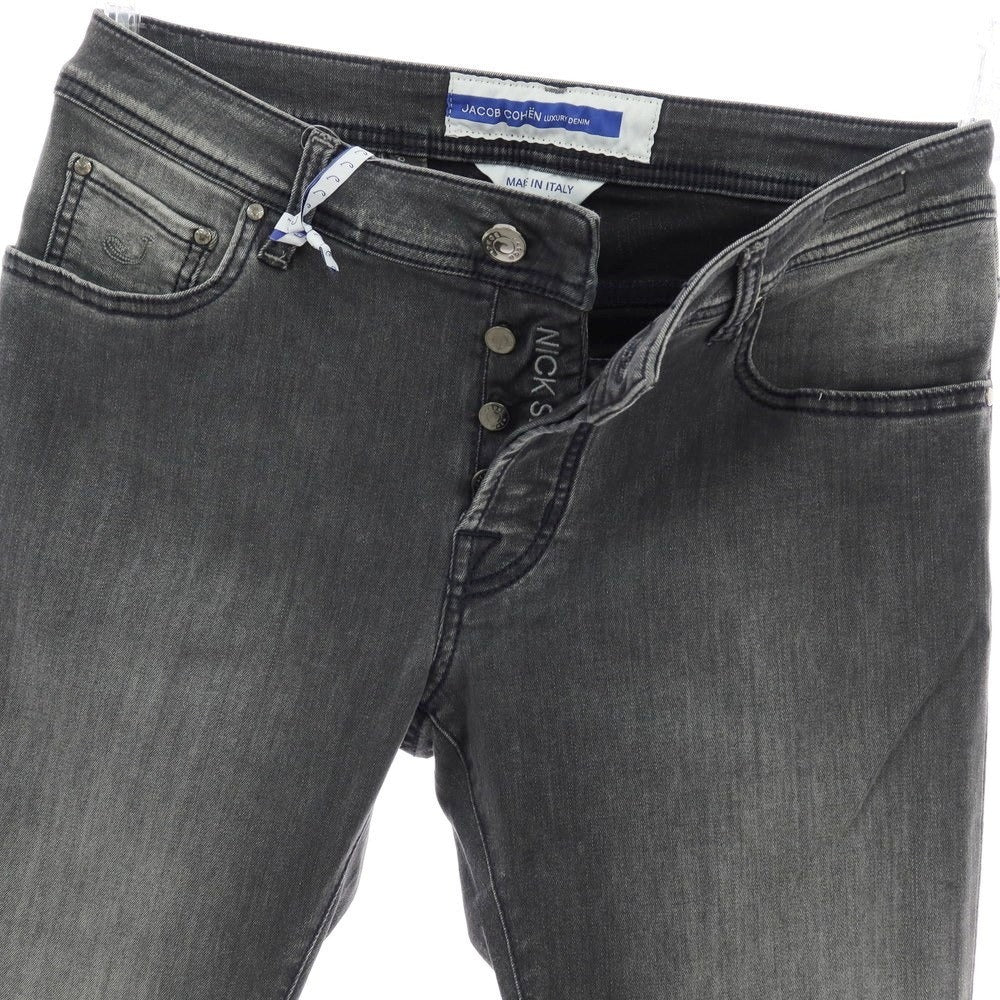 【新品】ヤコブコーエン JACOB COHEN NICK SLIM デニムパンツ ジーンズ グレーブラック【 34 】【 状態ランクN 】【 メンズ 】